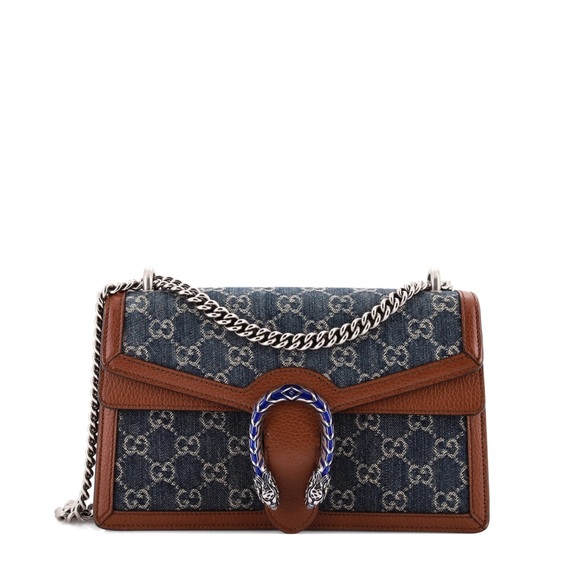 Gucci Handbags - Gucci denim and leather handbag